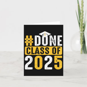 Tarjeta Terminado Cl 2025 Graduation Senior Cap School Ach
