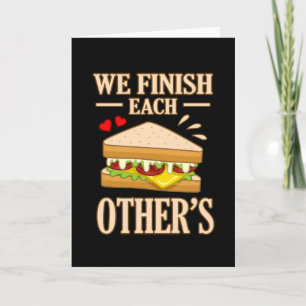 Tarjeta Terminamos los sándwiches de la carne de Bolonia