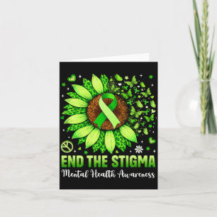 Tarjeta Terminar con el estigma conciencia de salud mental