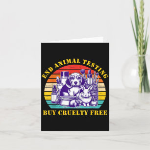 Tarjeta Terminar con las Pruebas en Animales Compra sin Cr