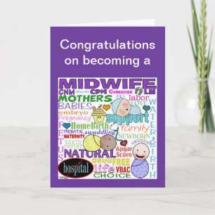 Tarjeta Terminología de Midwifery - Arte en el metro