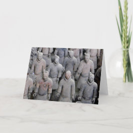 Tarjeta Terracotta Army, Xi'an, China -