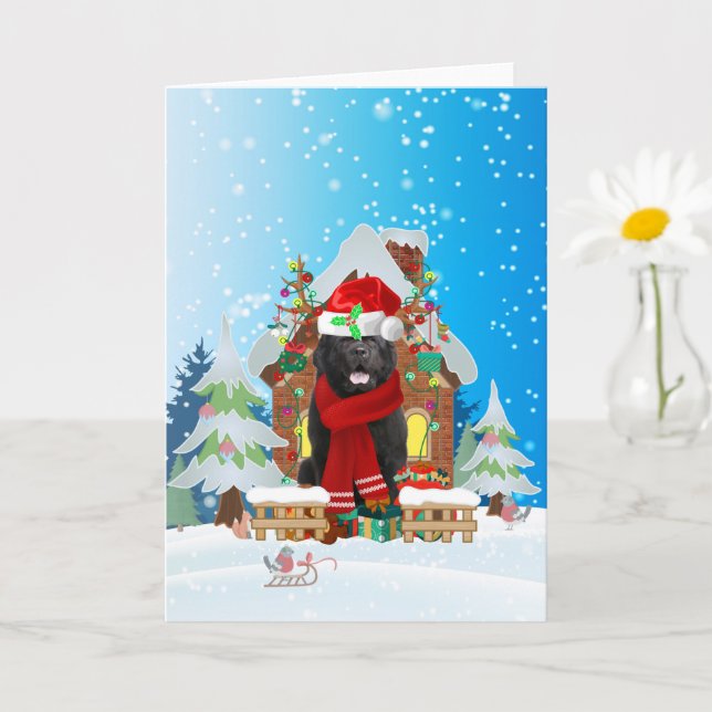 Tarjeta Terranova en la nieve con regalos de Navidades (Planta pequeña)