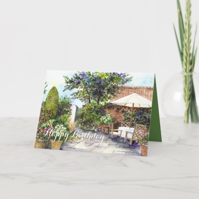 Tarjeta Terraza de la casa señorial (Anverso)