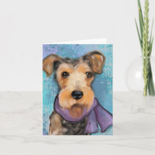 Tarjeta Terrier Airedale