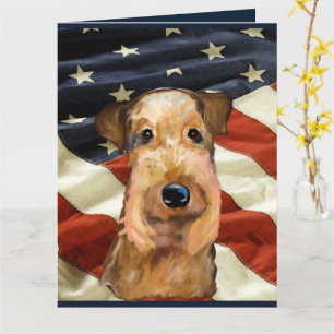 TARJETA TERRIER AIREDALE