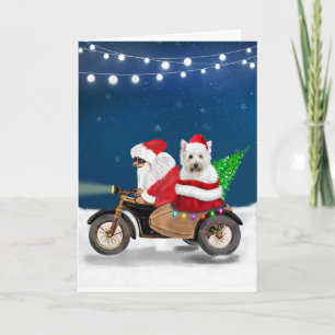 Tarjeta Terrier Blanco de las Tierras Altas del Oeste Navi