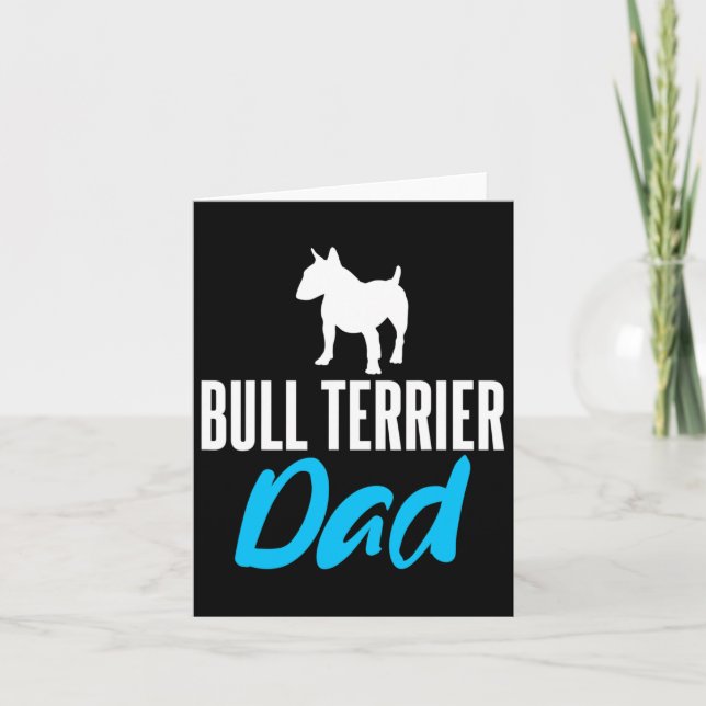 Tarjeta Terrier Dad Divertido diciendo dueños de perros (Anverso)
