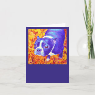 Tarjeta Terrier de Boston - "Daisy"