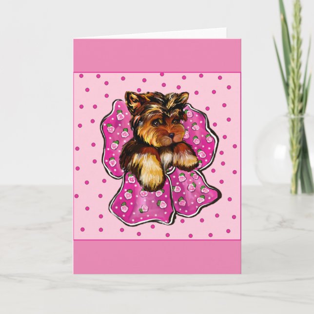 TARJETA TERRIER DE YORKSHIRE (Anverso)