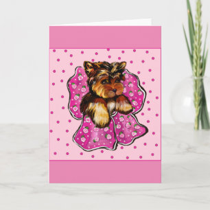 TARJETA TERRIER DE YORKSHIRE