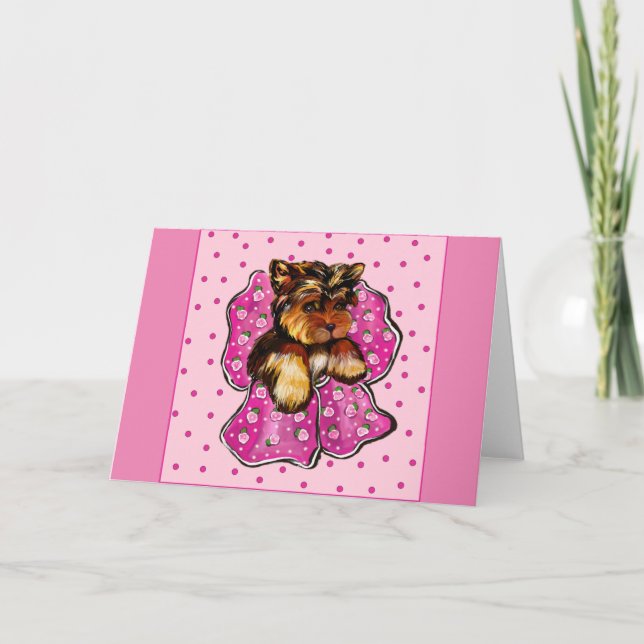 TARJETA TERRIER DE YORKSHIRE (Anverso)