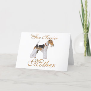Tarjeta Terrier Fox de Alambre Día de la Madre