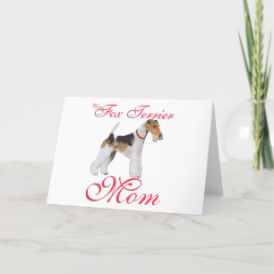 Tarjeta Terrier Fox de Alambre Día de la Madre