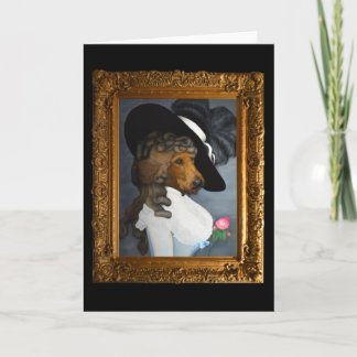 Tarjeta Terrier irlandés "duquesa" arte de pintura