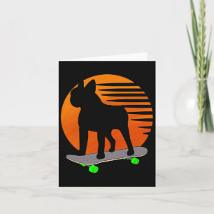 Tarjeta Terrier - Skateboarding Francesa En Bulldog A Trav
