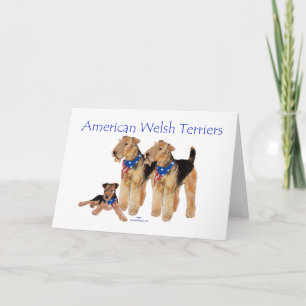 Tarjeta Terriers galeses americanos