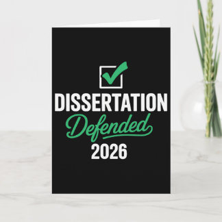 Tarjeta Tesis Defendida 2026 Para Doctorado Phd Edd