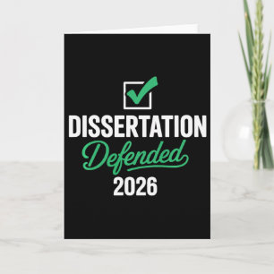 Tarjeta Tesis Defendida 2026 Para Doctorado Phd Edd Gradua