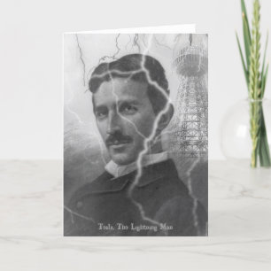 Tarjeta Tesla, el hombre del relámpago