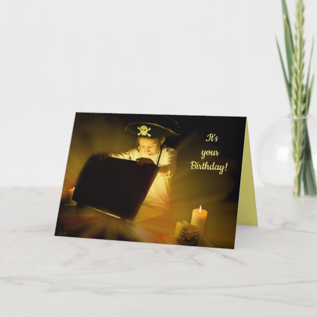 Tarjeta Tesoro del cumpleaños (Anverso)