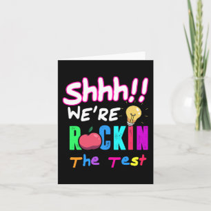 Tarjeta Test Day Rock El Estudiante Ensayo Rainbow