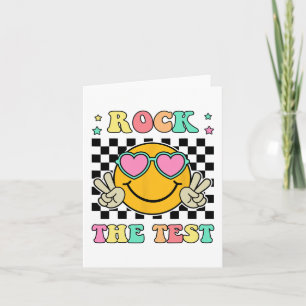 Tarjeta Test Groovy Happy Testing Day For Teacher Stud