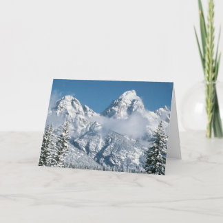Tarjeta Tetons magnífico en invierno