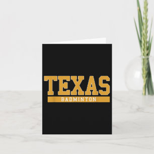 Tarjeta Texas Badminton