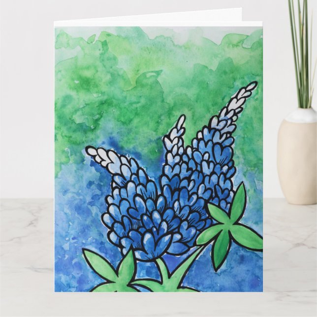 Tarjeta Texas Bluebonnets (Anverso)