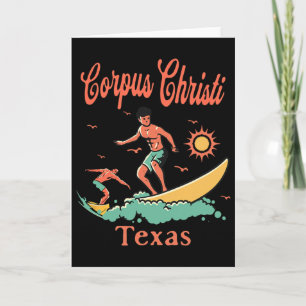 Tarjeta Texas Corpus Christi Tx Surfista Surfing Pesca Mue
