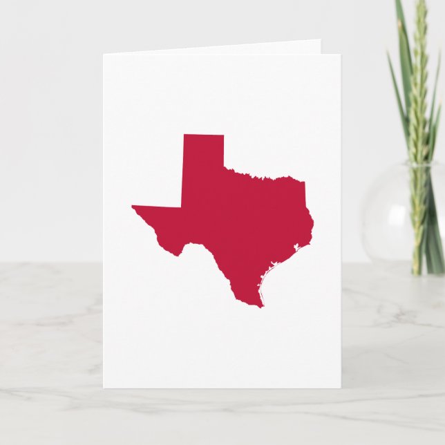 Tarjeta Texas en rojo (Anverso)