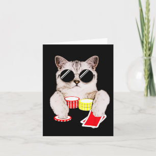 Tarjeta Texas Holdem Poker Cat