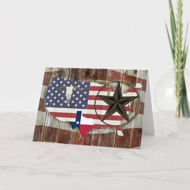 Tarjeta Texas Lone Star Texas Long Horn (Anverso)