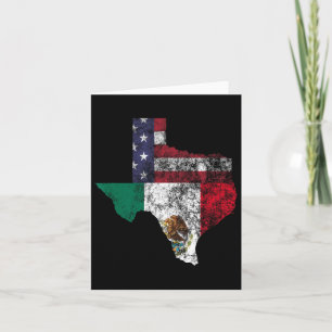 Tarjeta Texas México Bandera Americana Cinco De Mayo Méxic