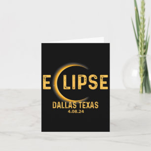 Tarjeta Texas Tx Tee Total Eclipse Solar Fiesta 2024 Total
