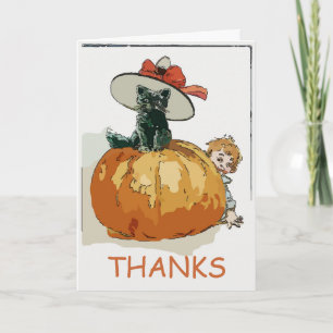 Tarjeta Texto de edición de gato de vintage