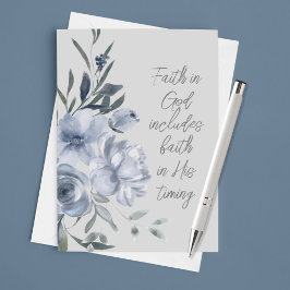 Tarjeta Texto de fe en Dios Personalizado