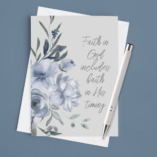 Tarjeta Texto de fe en Dios Personalizado