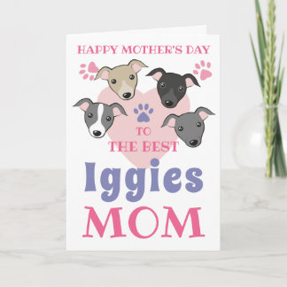Tarjeta Texto de la Personalizado de la mamá del perro sal