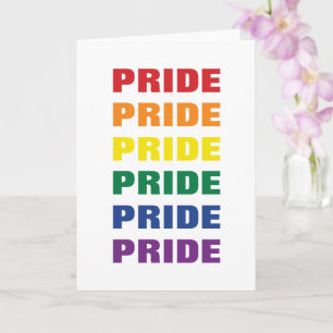 Tarjeta Texto de repetición del Personalizable del Orgullo