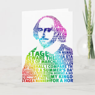 Tarjeta Texto del arcoiris Shakespeare