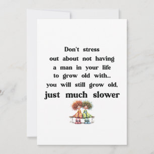 Tarjeta Texto gracioso sobre mujeres y hombres