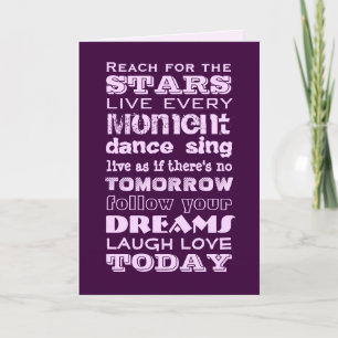 Tarjeta Texto Inspirador