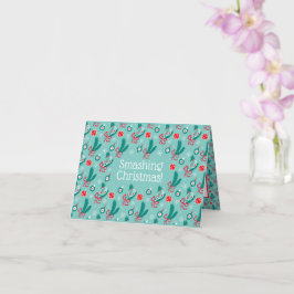 Tarjeta Texto personalizado Navidades de tenis verdes de M