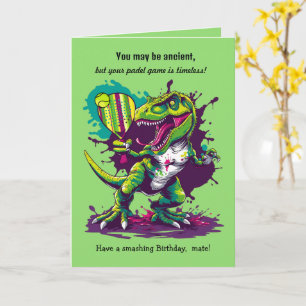 Tarjeta texto personalizado, padel Jurassic Smash