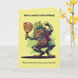 Tarjeta texto personalizado, padel Trollin’ y Rollin"