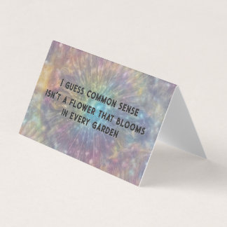 Tarjeta Texto sarcástico de sentido común