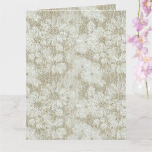 Tarjeta Textura Cremosa Afelpada de Margarita Floral
