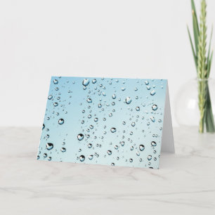 Tarjeta Textura de las gotas de lluvia